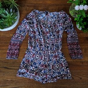 Bohemian paisley romper